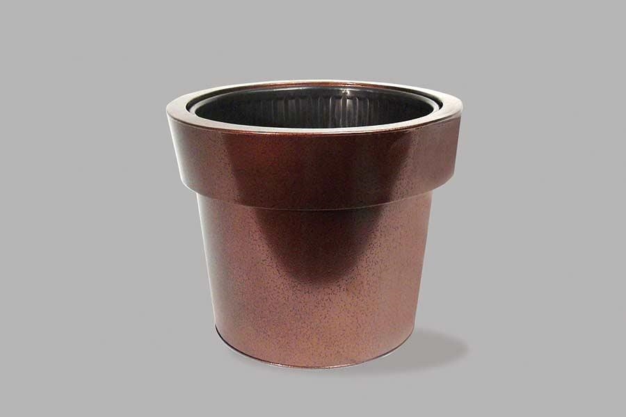 copper floral buckets, copper floral bucket