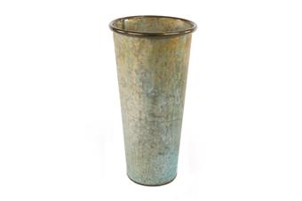 Round Tin Vase