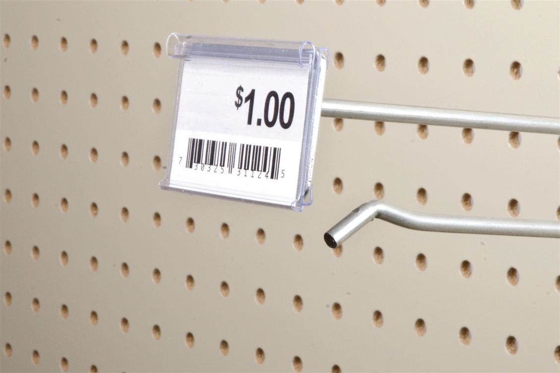 Metal Plate Price Tag Holder with Grip Track