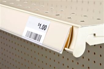 Data Strip® Snap-In Price Tag Channel no Hood