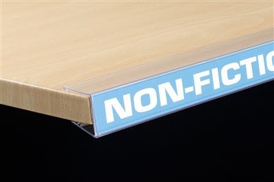 Data Strip® Label Holder for Wood Shelving