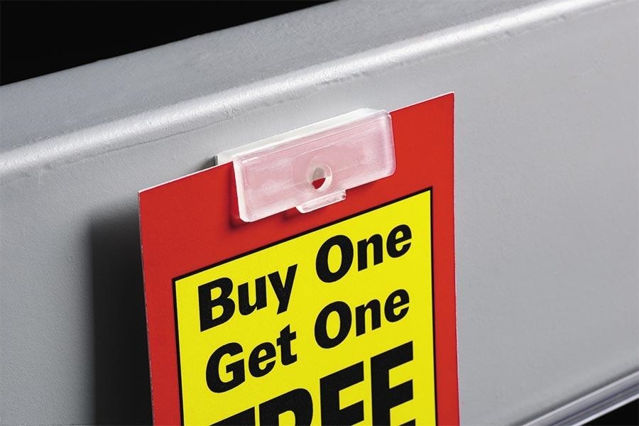 Fold-N-Hold® Flush Sign Holder with Adhesive