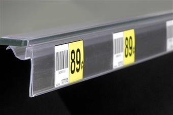 Data Strip® Extra-Duty Label Holder for Glass Shelving
