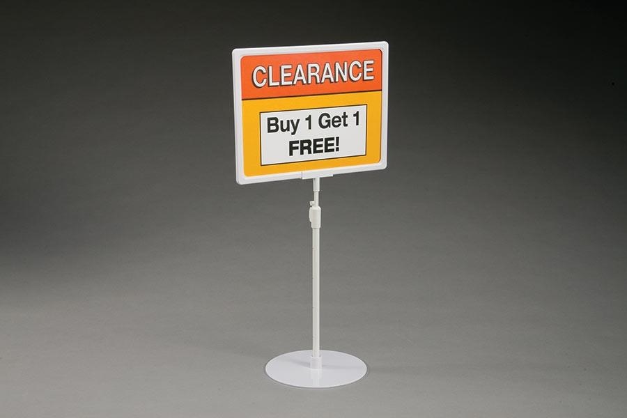 Sign and Literature Holders Acrylic Sign Holders Food Retailing Fresh Area Signage Sign Holders Telescopic Plastic Sign Frame