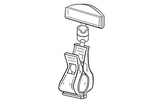 Swivo-Clamp™ Clip-On Sign Holder 4008