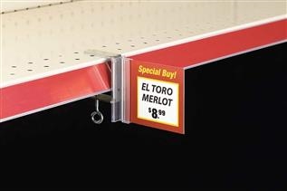 SuperGrip® Aisle Sign Holder with C-Clamp
