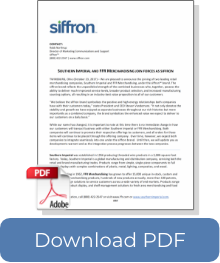 SOUTHERN IMPERIAL AND FFR MERCHANDISING JOIN FORCES AS SIFFRON