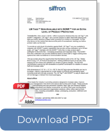 LM TAGS™ NOW AVAILABLE WITH SONR™ FOR AN EXTRA LEVEL OF PRODUCT PROTECTION